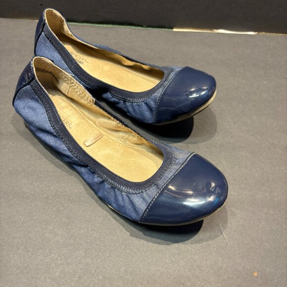 Kim Rogers Navy Memory Foam Flats – Women’s 8.5 – Comfort & Style - Picture 1 of 8
